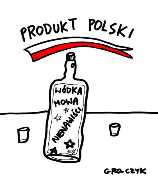 Rysunek Michała Graczyk: Polska mowa nienawiści